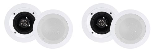 Rockville Bundle: (2) Pairs of Rockville CC4T White 4