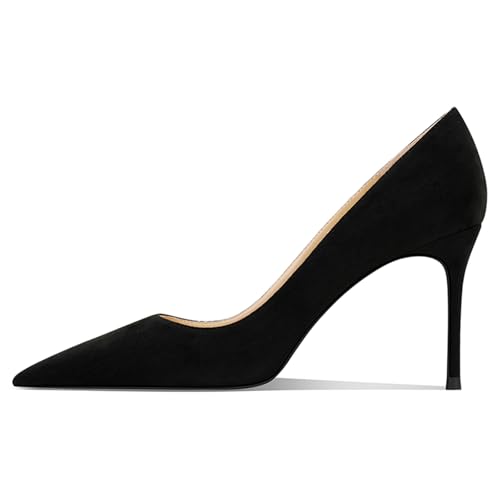 Image of Women's Pointed Toe Stiletto High Heel Pumps 3.15IN Slip-On Party Wedding Evening Shoes