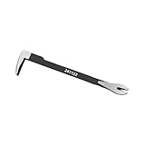 Industrieller Kompakter Nagelzieher Für Abbruchwerkzeuge Mit Doppelten Schlagzonen Und Sicherheitsschnurbefestigungen Für Arbeiten In Der Höhe. Rutschfeste Abbruch Hebelstange