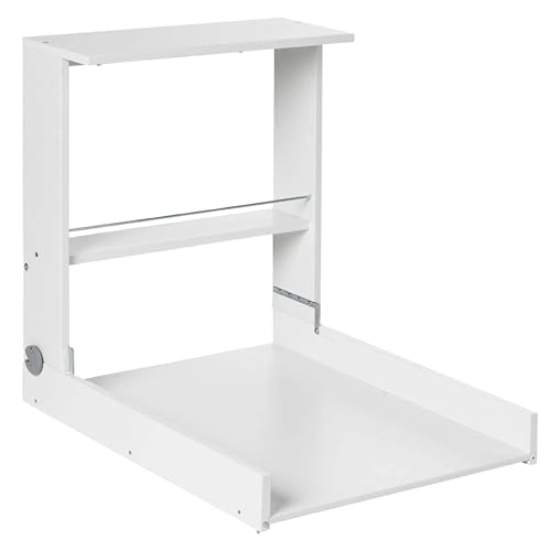 Geuther Wand Wickelregal Wicki I Wickeltisch klappbar inkl. Wickelauflage I...