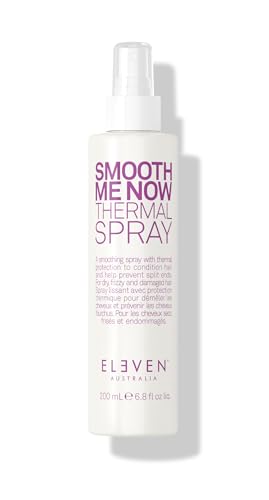 ELEVEN AUSTRALIA Smooth Me Now Thermal Spray - For Heat Protection, Anti-Frizz, Adds Shine & Softness, Lightweight Formula - 6.8 Fl Oz