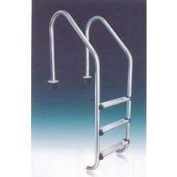 WATERTECH SYSTEMS Stainless Steel 304 Heavy Quality Residential Swimming Pool 3 Steps Ladder for Overflow Type Pool (Silver)
