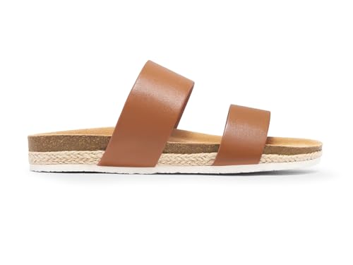 Coutgo Womens Platform Sandals Open Toe Slip On Slides Sandals