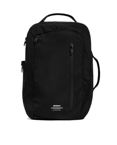 ECOALF Mochila Multifuncional para Portátil, Negra, Compartimentos Múltiples, Diseño Minimalista