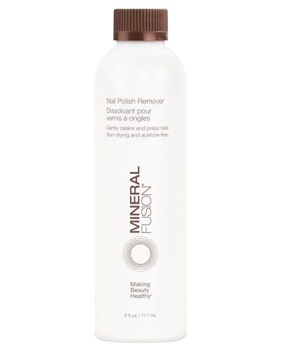 Mineral Fusion Nail Polish Remover - Acetone-Free Nail Care with Natural Solvents - Non Drying...