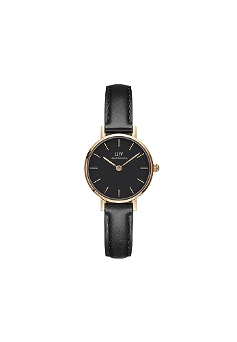 Daniel Wellington black leather strap luxury watch – image 1