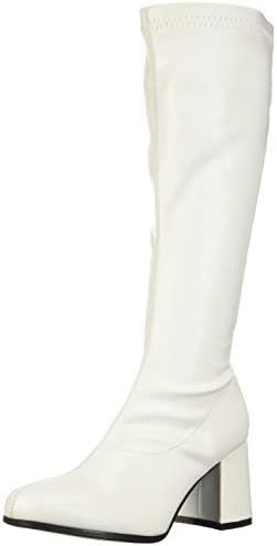 Rubies White Go-Go Disco Boots for Adults, Women's Large image 3
