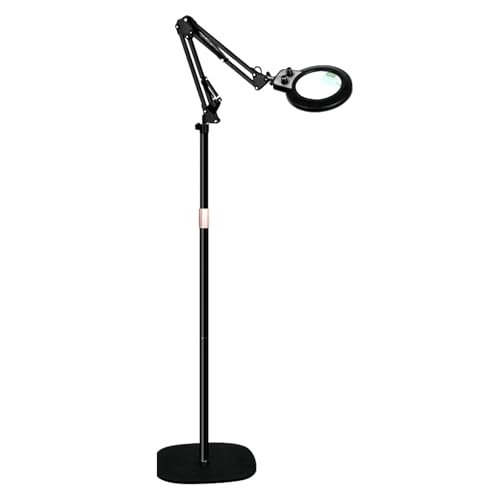 KMDES Magnifying Glass with Light and Stand 2 in...