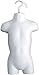 DisplayTown White 4 Mannequin Forms - Male Female Child & Toddler Torso Hanging Mannequin Set Hollow Back Plastic Body Forms, S-M Size (White, Short Set)
