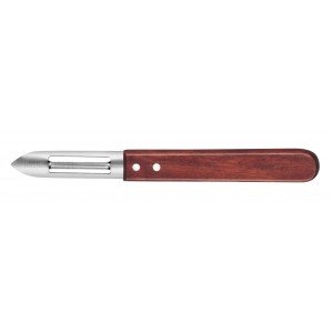 PRADEL ÉPLUCHEUR Manche Bois TEINTÉ 2 TRANCHANTS