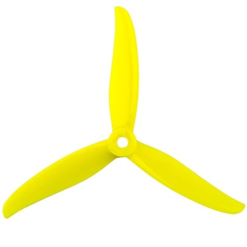 Hélice 3 pales 5 pouces Lemon Yellow haute visibilité pour FPV 4937
