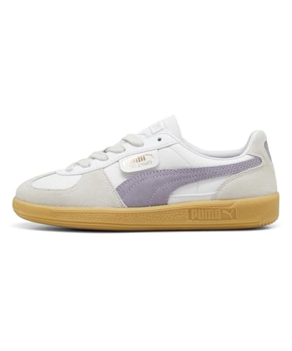 Image of Puma Unisex Adults' Palermo LTH 396464 Sneakers, 24 Fall Winter Color Puma White /Pale Plum /Gum (15), 28.0 cm