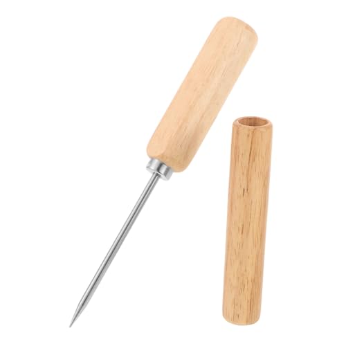 GLEAVI Picahielos Inoxidable Madera Herramienta Manual Romper Hielo Accesorio de Bar Hielo Picado y Cócteles Casa