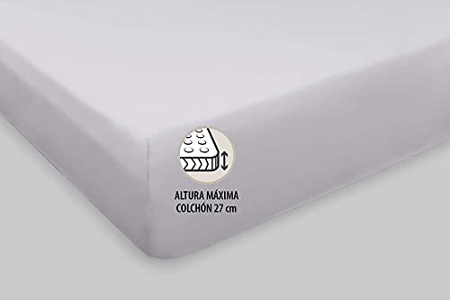 Parure de lit 90 Burrito Blanco grise en coton et polyester pour lit simple