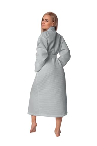 BAGNO MILANO Women's Robes, Waffle Robes For Women, Turkish Cotton Bathrobes For Women