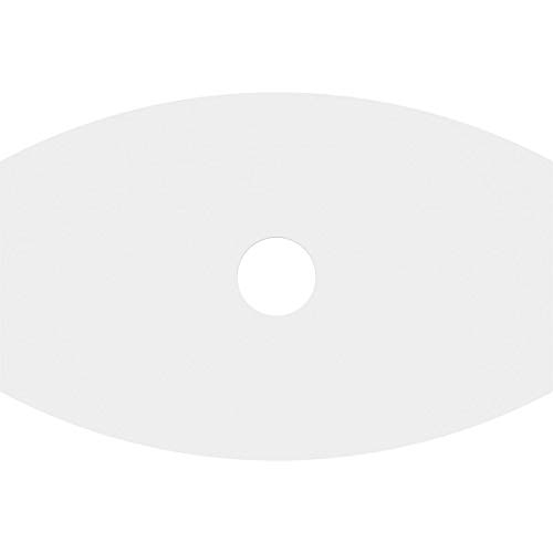 Image of Ekena Millwork CMP28X18KY-04000 Kailey Architectural Grade PVC Contemporary Urethane Ceiling Medallions 28 inchW x 18 5 /8 inchH x 4 inchID x 15 inchC x 1 inchP