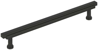 Signature Hardware 954047-O-81316 Gilderoy 8-13/16 Inch Center to Center Bar Cabinet Pull - Matte Black