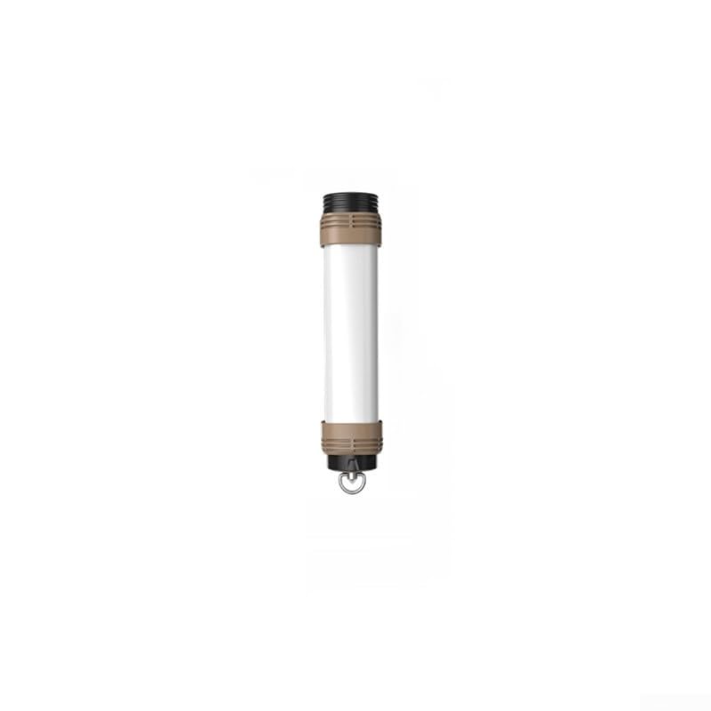 Luce da campeggio impermeabile con batteria da 6000 mAh, torcia elettrica e supporto power bank, pannello a doppia sorgente luminosa e LED, base magnetica per un facile fissaggio (A)