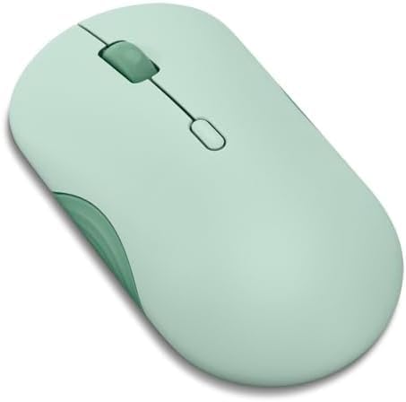 MAYRACLES NEW_Lenovo_Mouse 350 Wireless Bluetooth Mouse, Silent Click, 3 Level DPI (1000, 1600, 2400), 2 Device Pairing, Breeze Moss - 1