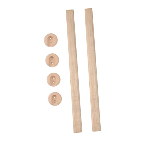 CL-DeepOcean 16.2 Inches (2 Pack) Left and Right Wardrobe Valet Pole with 12 Hook Pull-Out Hanger Rods for Closets, Kitchens, Hallways, Ideal Wardrobe Rods