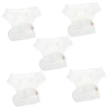 GETAJGHSD Pañales Reutilizables Promote Hábitos de Sueño Saludables de Algodón para Recién Nacidos Lavables 5 Piezas Ideales para Uso Nocturno