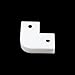 Mewutal 10pcs 90 Degrees Corner Connectors White V Shape LED Aluminum Channel Corner Kit 17x7mm Turning Adapters for Lighting System