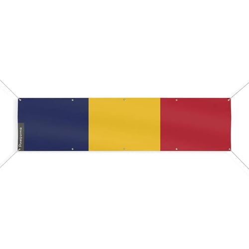 Drapeau du Tchad vertical pour décorer vos grands événements culturels