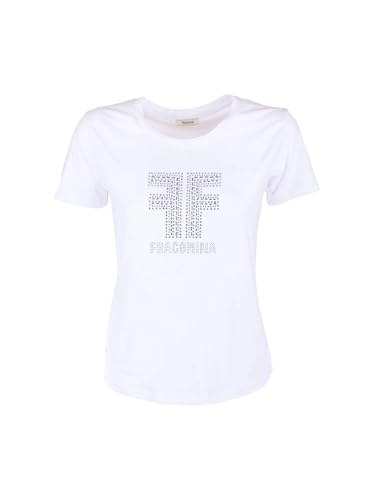 T-shirt Fracomina Donna Bianco FR23ST3002J40108 douceur coton