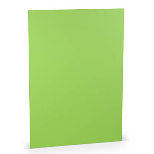 PAPERADO 25 x Coloured Paper DIN A4, Apple Ribbed Apple Green 160 g/m² Paper Sheets, Craft Paper in 29.7 x 21 cm Painting - Image 2