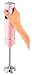 Frullatore Luston PE C.M. 1100 W 2 velocità coltello in titanio colore rosa con bicchiere da 700 ml con coperchio