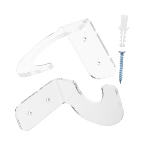 Hemoton Bat Display Wall Mount Rack Baseball Bat Holder for Baseball and Hockey Sticks