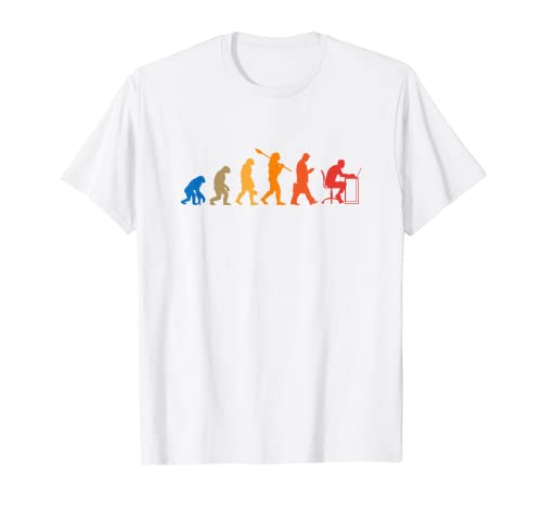 Evoluzione Dell'uomo Coding Software Developer Programmatore Admin Maglietta