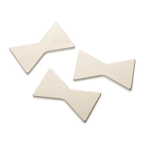Woodriver Aluminum Bowtie Inlays - Small 3 Pack