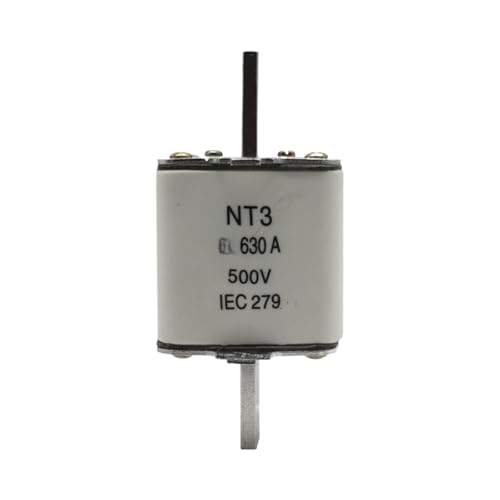 Fusible NT3 630A en céramique pour protection industrielle de type cartouche NH3