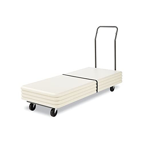 Alera Chair And Table Cart, 20-3/4W X 50-5/8D To 75-3/8D, Black #TOP25