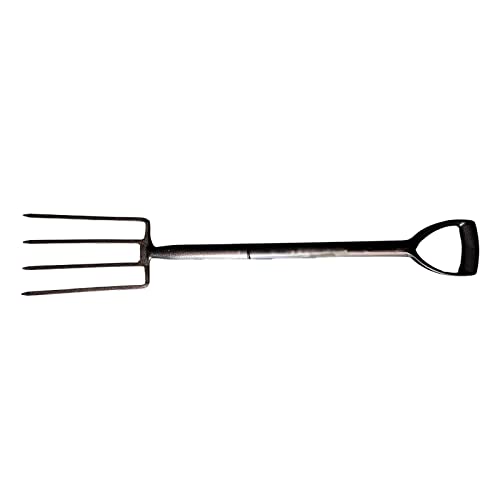 Image of Digging Fork, 40 inch Long Handle Made of Heavy Quality Iron Metal, 4 Teeth Digger | Digging Bar
