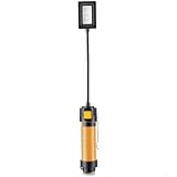 Lampada da pesca notturna 26 cm Controllo gestuale rosso giallo (giallo) | 30 ore di luce continua, 50 ore in standby, sensore d'onda di gesto a LED rossi e gialli, per sessioni