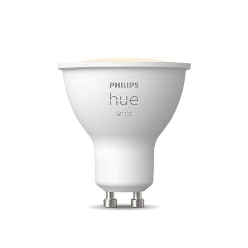 Image of PHILIPS Hue Smart 60W GU10 LED Bulb, White Light, 2 Pack, 450LM, Indoor Light Bulbs, Control with Hue App, Compatible with Alexa, Google Assistant and Apple HomeKit