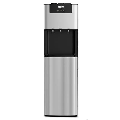 VECYS Bottom Loading 3 5 Gallon Water Dispenser with a Water Pitcher, Hot Cold Room Temper Water Cooler with Child Safety Lock Function