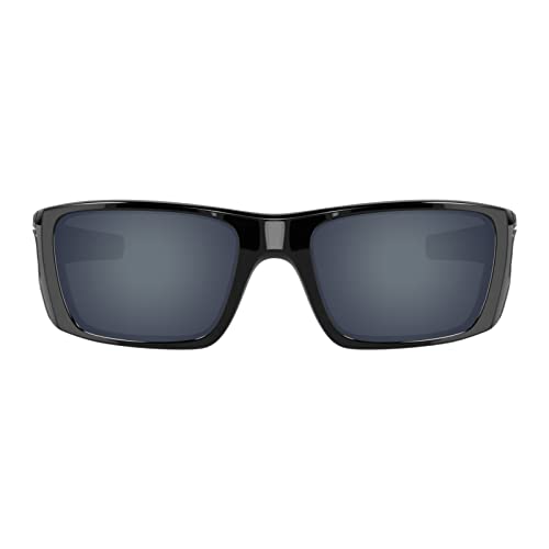 Image of Well-aimed Replacement Lenses Compatible with Oakley Fuel Cell OO9096 Sunglasses - Black Iridium Polarized