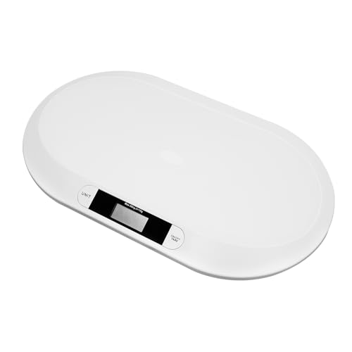 Baby Weighing Scale, Digital Baby Scale Small Animal Scale with LCD Screen, Tare, Automatic Shut Off, Universal Digital Weighing Scale for Infant, Pet, 20KG Load Capacity, 55 x 32 x 2.7cm