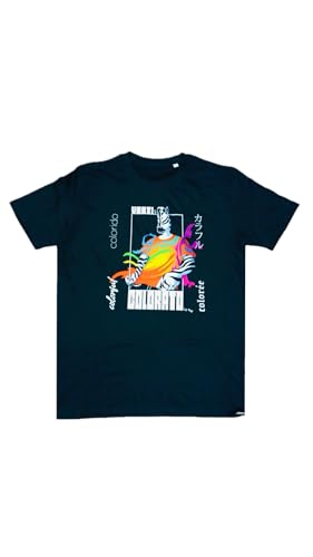 T-shirt estiva con una nuova grafica unica nel suo genere realizzata in puro cotone 100% Made in Italy TG M