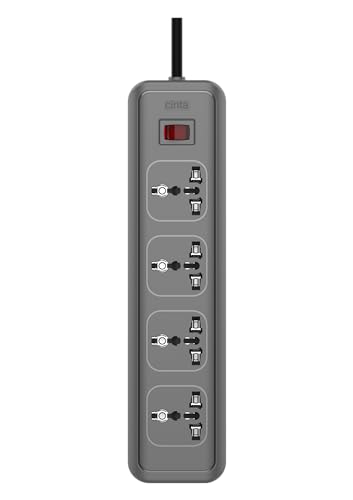 CINTA CE 3257 GIO Power Strip 4+1 with Four International Socket/Switch/LED Indicator & 2 MTR Power Extension Cord (B0CYH1H14Q) Amazon Price History, Amazon Price Tracker