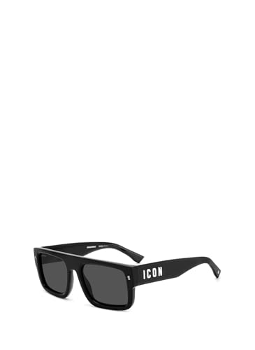 Size: 54 Millimetres Dsquared2 ICON 0008/S 807/IR BLACK Sunglasses Man Standard, Standard, 54