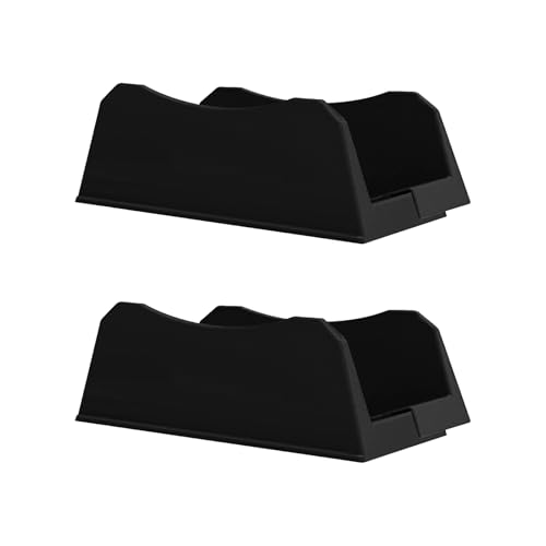 Image of Car Tire Display Rack, Tire Wheel Stand Base for Display Adjustable Width Rim Storage Wheel Rim Holder Tire Tray Base for Exhibition Shop Garage Trade Show, Black (2)