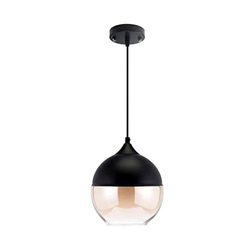 Lampe de plafond en verre fumé anti-éblouissement pour chambre