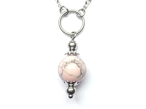 Collier Ras Du Cou ThurColas - Acier Inoxydable Avec Perles De Jade Orange - Neuf Avec étiquettes