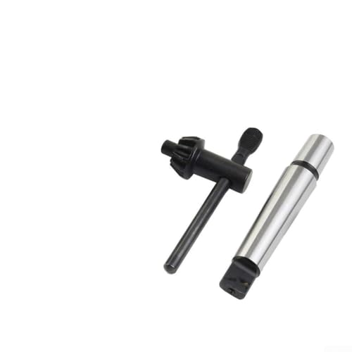 Portabrocas 1/81.3 cm-5/20.3 cm resistente con vástago 2MT para MT2-B16, incluye llave de portabrocas y soporte de herramientas para uso industrial