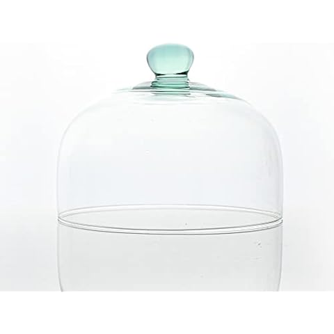 Grehom Recycled Glass Cake Dome - 22 cm Glass Cover Cover