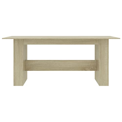 Table à manger chêne Sonoma stable 180 cm contre le manque d'espace